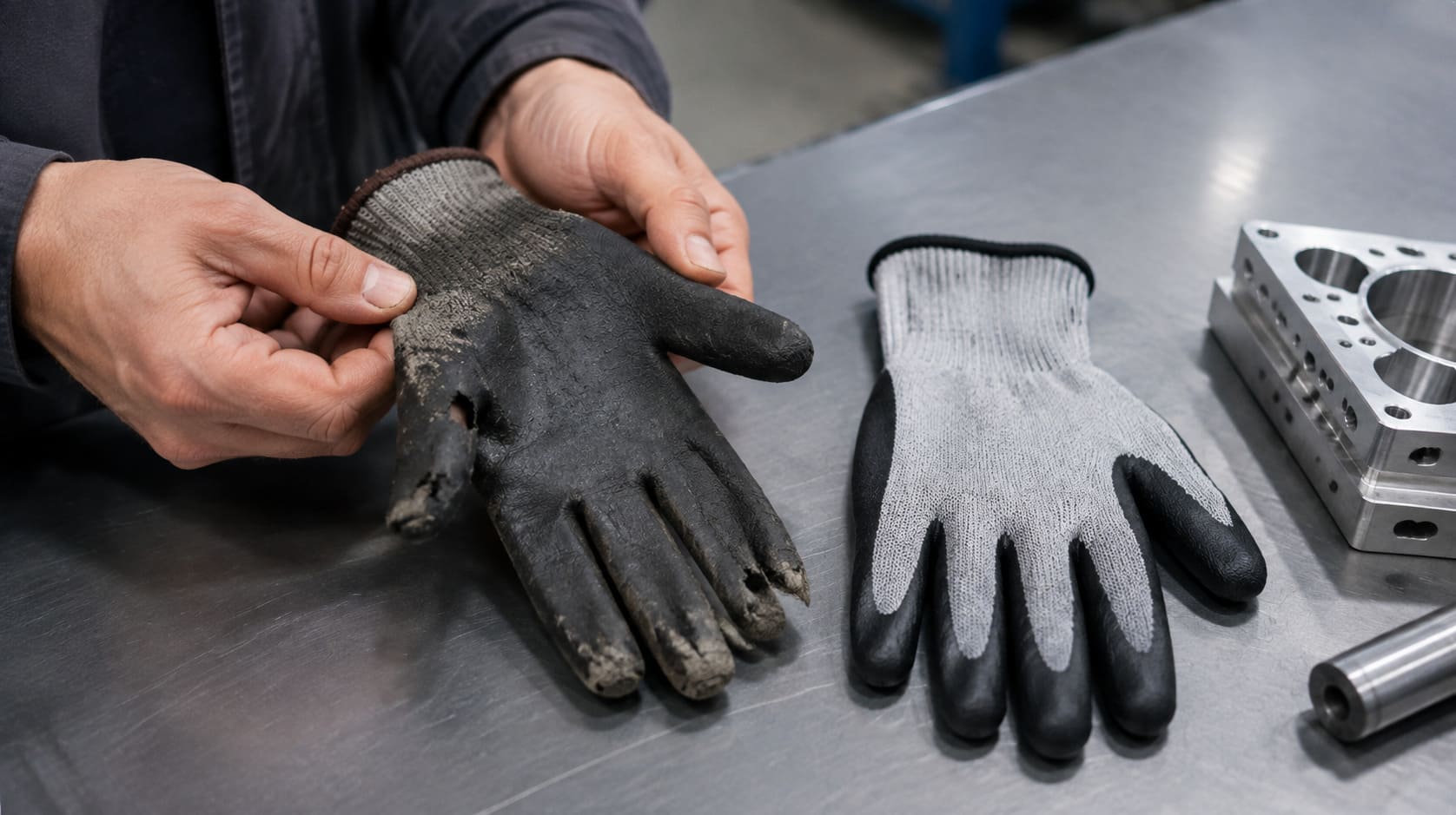 Current glove replacement path